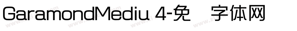 GaramondMediu 4字体转换